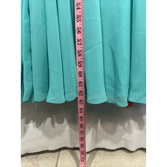 NWT $1095 Sachin & Babi [ 8 ] Lavina Beaded Gown with Cape in Turquoise‎ #J1528 - Picture 9 of 16